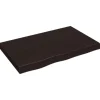 vidaXL Waschtischplatte Dunkelgrau 80x50x6 cm Massivholz Behandelt* Regale Massivholz