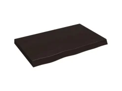 vidaXL Waschtischplatte Dunkelgrau 80x50x6 cm Massivholz Behandelt* Regale Massivholz