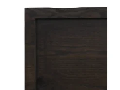 vidaXL Waschtischplatte Dunkelgrau 80x50x6 cm Massivholz Behandelt* Regale Massivholz