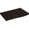 vidaXL Waschtischplatte Dunkelgrau 60x40x4 cm Massivholz Behandelt
