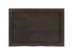 vidaXL Waschtischplatte Dunkelgrau 60x40x4 cm Massivholz Behandelt