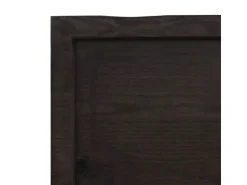 vidaXL Waschtischplatte Dunkelgrau 100x40x4 cm Massivholz Behandelt