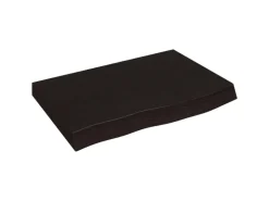 vidaXL Waschtischplatte Dunkelgrau 60x50x4 cm Massivholz Behandelt