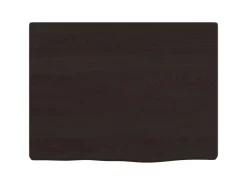 vidaXL Waschtischplatte Dunkelgrau 40x30x2 cm Massivholz Behandelt