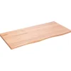 vidaXL Waschtischplatte Hellbraun 100x50x2 cm Massivholz Behandelt* Regale Massivholz