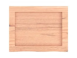 vidaXL Waschtischplatte Hellbraun 40x30x4 cm Massivholz Behandelt