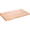 vidaXL Waschtischplatte Hellbraun 80x50x4 cm Massivholz Behandelt* Regale Massivholz