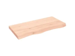 vidaXL Waschtischplatte 100x50x6 cm Massivholz Unbehandelt* Regale Massivholz