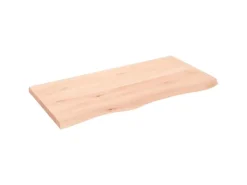 vidaXL Waschtischplatte 100x50x4 cm Massivholz Unbehandelt* Regale Massivholz