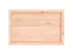 vidaXL Waschtischplatte 80x50x4 cm Massivholz Unbehandelt