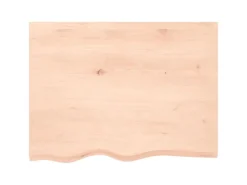 vidaXL Waschtischplatte 80x60x4 cm Massivholz Unbehandelt