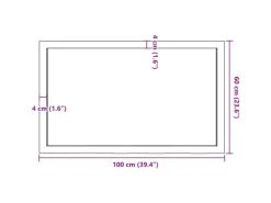 vidaXL Waschtischplatte 100x60x6 cm Massivholz Unbehandelt* Regale Massivholz
