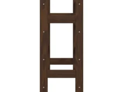 vidaXL Weinregal für 16 Flaschen Braun Massivholz Kiefer