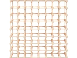 vidaXL Weinregal für 72 Flaschen 90,5x23x90,5 cm Massivholz Kiefer