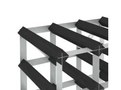 vidaXL Weinregal für 120 Flaschen Schwarz Massivholz Kiefer* Regale Schwarz|Regale Massivholz