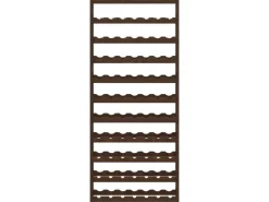 vidaXL Weinregal für 77 Flaschen Braun Massivholz Kiefer* Regale Massivholz