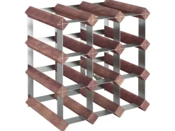 vidaXL Weinregal für 12 Flaschen Braun Massivholz Kiefer 32,5 x 22,5 x 32,5 cm* Flaschenregale