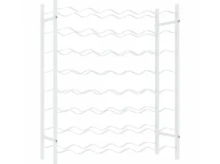 vidaXL Weinregal für 48 Flaschen Weiß Metall* Flaschenregale