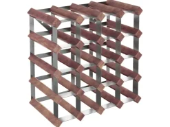 vidaXL Weinregal für 20 Flaschen Braun Massivholz Kiefer 41,5 x 22,5 x 41,5 cm* Flaschenregale