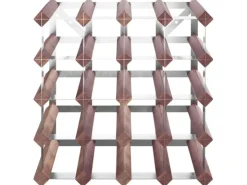 vidaXL Weinregal für 20 Flaschen Braun Massivholz Kiefer 41,5 x 22,5 x 41,5 cm* Flaschenregale
