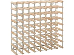 vidaXL Weinregal für 72 Flaschen Massivholz Kiefer* Flaschenregale