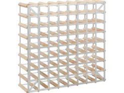 vidaXL Weinregal für 72 Flaschen Massivholz Kiefer* Flaschenregale