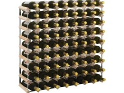 vidaXL Weinregal für 72 Flaschen Massivholz Kiefer* Flaschenregale