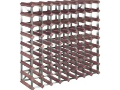vidaXL Weinregal für 72 Flaschen Braun Massivholz Kiefer