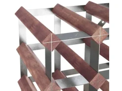 vidaXL Weinregal für 72 Flaschen Braun Massivholz Kiefer