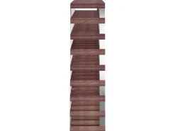 vidaXL Weinregal für 72 Flaschen Braun Massivholz Kiefer