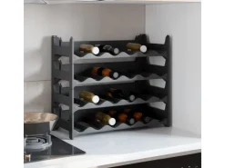 vidaXL Weinregal für 24 Flaschen PP Stapelbar* Flaschenregale