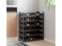 vidaXL Weinregal für 36 Flaschen PP Stapelbar* Flaschenregale