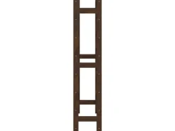 vidaXL Weinregal für 56 Flaschen Braun Massivholz Kiefer