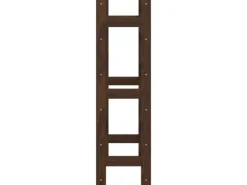 vidaXL Weinregal für 30 Flaschen Braun Massivholz Kiefer