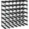 vidaXL Weinregal für 42 Flaschen Schwarz Massivholz Kiefer 61,5 x 22,5 x 61,5 cm* Flaschenregale
