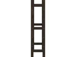 vidaXL Weinregal für 42 Flaschen Schwarz Massivholz Kiefer 62,5 x 25 x 102 cm