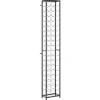 vidaXL Weinregal für 57 Flaschen Schwarz 34x18x200 cm Schmiedeeisen