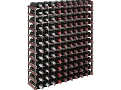 vidaXL Weinregal für 120 Flaschen Braun Massivholz Kiefer* Flaschenregale