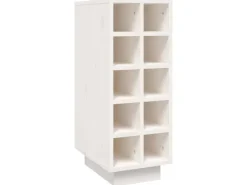 vidaXL Weinregal Weiß 23x34x61 cm Massivholz Kiefer* Regal Weiß