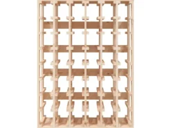 vidaXL Weinregal 70x33x94 cm Massivholz Kiefer* Flaschenregale