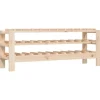 vidaXL Weinregal 109,5x30x42 cm Massivholz Kiefer
