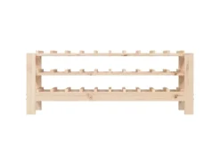 vidaXL Weinregal 109,5x30x42 cm Massivholz Kiefer