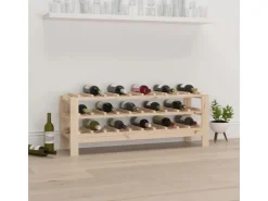 vidaXL Weinregal 109,5x30x42 cm Massivholz Kiefer
