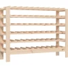 vidaXL Weinregal 109,5x30x82 cm Massivholz Kiefer