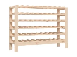 vidaXL Weinregal 109,5x30x82 cm Massivholz Kiefer