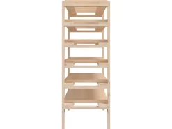 vidaXL Weinregal 109,5x30x82 cm Massivholz Kiefer