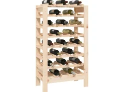 vidaXL Weinregal 61,5x30x107,5 cm Massivholz Kiefer* Flaschenregale