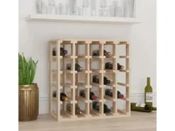 vidaXL Weinregal 58,5x33x60,5 cm Massivholz Kiefer* Flaschenregale
