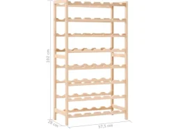 vidaXL Weinregal Zedernholz 57,5 x 28 x 102 cm* Flaschenregale