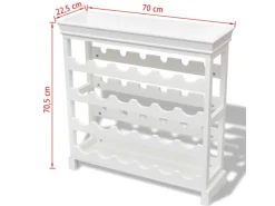 vidaXL Weinschrank Abreu Weiß